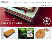 Tablet Screenshot of beardedwoodcraft.com